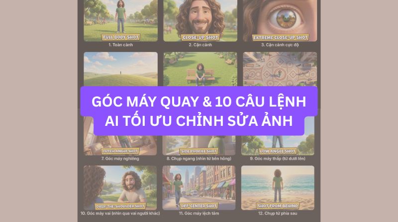 GÓC MÁY QUAY & 10 CÂU LỆNH AI TỐI ƯU CHỈNH SỬA ẢNH
